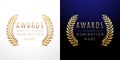 Awards logotype set Royalty Free Stock Photo