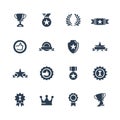 Awards and trophys icon set Royalty Free Stock Photo