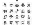 Awards Well-crafted Pixel Perfect Vector Solid Icons Royalty Free Stock Photo