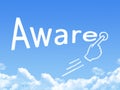 Aware message cloud shape