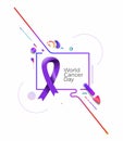 Awareness Blue Ribbon. World Prostate Cancer Day concept