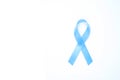Awareness light blue ribbon and for prostate cancer awareness ca