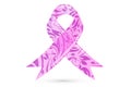 Pink Breast Cancer Ribbon logo