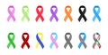 Awareness ribbons set