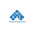 AWC letter logo design on white background.  AWC creative initials letter logo concept.  AWC letter design Royalty Free Stock Photo