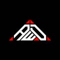 AWD letter logo creative design with vector graphic, AWD simple and modern logo Royalty Free Stock Photo