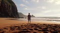 Awe-inspiring Beach Scene: Unreal Engine Rendered Photo Realistic Naturecore