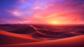 Awe-inspiring desert landscape at dusk. Ai Generated.NO.04 Royalty Free Stock Photo