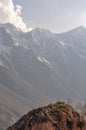 Awe Inspiring Grandeur, Meditation, Sangla Valley, India Royalty Free Stock Photo