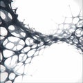 Striking Molecular Structure in 3D Perspective Royalty Free Stock Photo