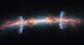 Cosmic Jets Erupt from a Central Stellar Core Royalty Free Stock Photo