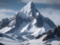 Awe-Inspiring Majesty: Majestic Snowy Peaks in a Winter Wonderland