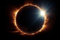 Awe inspiring moment the sun completely obscured during a total eclipse