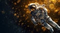 Epic Space Odyssey: Astronaut Embarks on a Science Fiction Space Walk