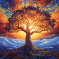 Awe-Inspiring Wallpaper Featuring Seraphic Sunrise