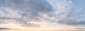 Awe light colored cloudy sky at sunset for texture and background Royalty Free Stock Photo