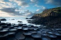 Aweinspiring view of the Giants Causeway in