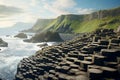 Aweinspiring view of the Giants Causeway in