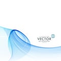 Awesome abstract blue wave vector background