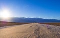 Awesome Badwater salt lake at Death Valley National Park California - DEATH VALLEY - CALIFORNIA - OCTOBER 23, 2017