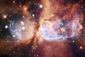 Awesome beautiful nebula somewhere in outer space