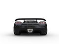 Awesome black sportscar - back view Royalty Free Stock Photo