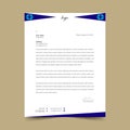 Awesome Blue Letterhead Pad Design Template