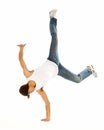 Awesome breakdancing moves Royalty Free Stock Photo