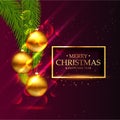 awesome christmas festival seasonal greeting card design with go