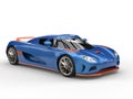 Awesome concept race car - blue and orange paintjob