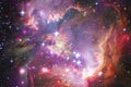 Awesome of deep space. Billions of galaxies in the universe Royalty Free Stock Photo