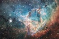 Awesome of deep space. Billions of galaxies in the universe Royalty Free Stock Photo