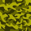 Military camouflage seamless pattern - army day - background