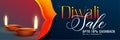 Awesome diwali sale banner design background