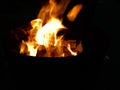 Awesome fire in the dark