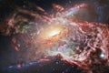 Awesome galaxy in outer space. Starfields of endless cosmos Royalty Free Stock Photo