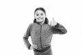 This is awesome. Girl cute child show thumbs up gesture. Gifts your teens will totally love. Kid show thumbs up. Girl