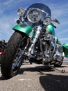 Awesome green motor bike