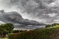 Awesome image of a gray sky looming a superstorm