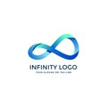Awesome infinity logo design vector Royalty Free Stock Photo