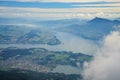 Awesome landscape over Mount Pilatus