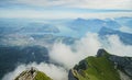 Awesome landscape over Mount Pilatus