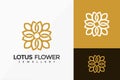 Awesome Lotus Flower Logo Design Minimalist Logos Designs Vector Illustration Template