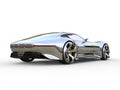 Awesome metallic modern super sports car - back view