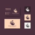 Awesome Modern Concept Illustration Inspiration Swan Logo Vector template