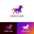 Awesome Modern Equestrian Horse Inspiration Vector Design Concept