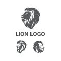 Awesome Modern Lion Head Set Collection Vector Design