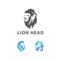 Awesome Modern Set of Lion Head Vector Design Concept Inspiration