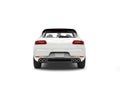 Awesome modern white SUV - back view