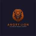 Awesome Of Orange lion head logo